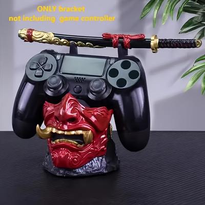 Unique,Warrior Sword Stand Unique Demon Face Warrior Sword Smiling Warrior Sword Controller Stand-1pc Durable Resin,Compatible with PS5/4 More Models