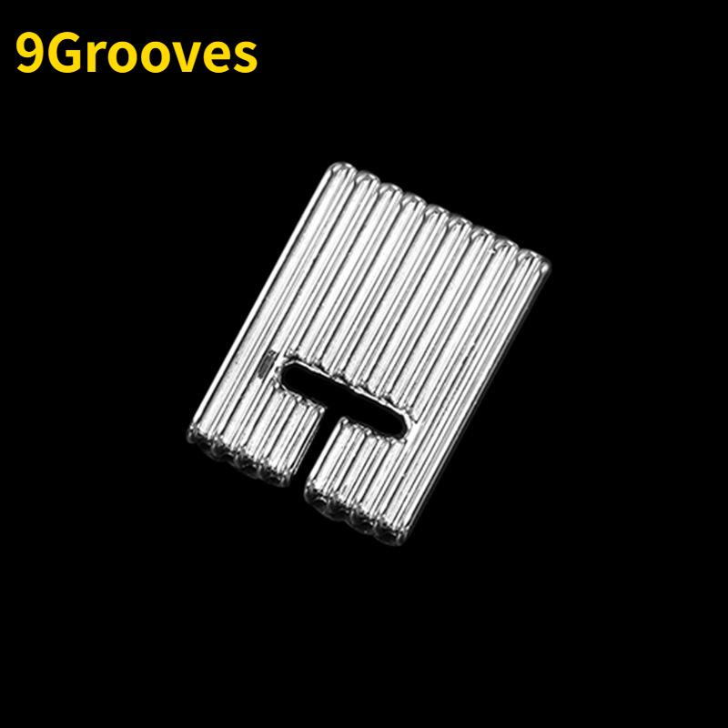 

6 шт./лот, бытовая многофункциональная швейная машина с 5/7/9 канавками, прижимная лапка для швейных машин, аксессуары 9Grooves 6pcs