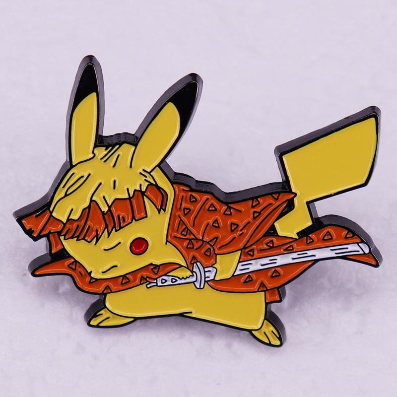 Games Anime Lapel Pins Backpack Jeans Enamel Brooch Fashion Jewelry Gifts Pikachu Cartoon Badges