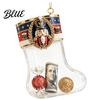Plush Glitter Stocking Ornaments Fillable Christmas Acrylic Ornament Transparent Candy Filled Tree Coin Socks Hanging Decor Santa Snowman