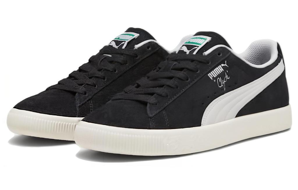 PUMA Clyde Hairy Suede PUMA Black Frosted Ivory 393115-02