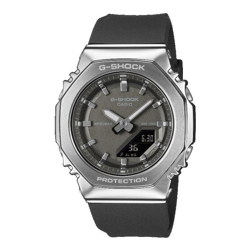 

Casio Men s Stainless Steel 200M Water Resistant Analog Shock Resistant Quartz Watch GM-S2110-1A1 чёрный