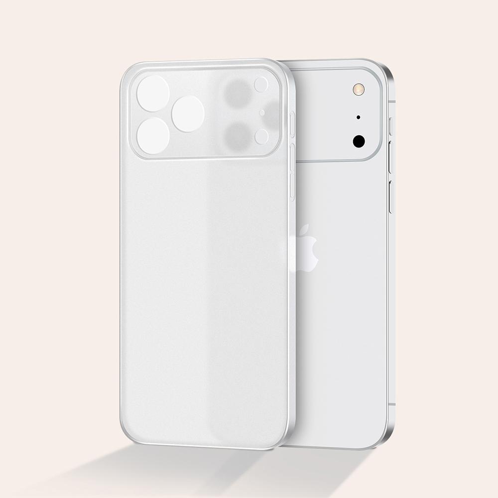 0.3mm Ultra Thin Case For For Iphone 17 Pro Max Matte Transparent PP Hard Cover For For Iphone17 Air Promax Orange Clear Soft Shell 17Pr