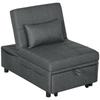 4-in-1 Multifunctional Sleeper Sofa, Foldable Sleeper Chair with Adjustable Backrest and Cushion