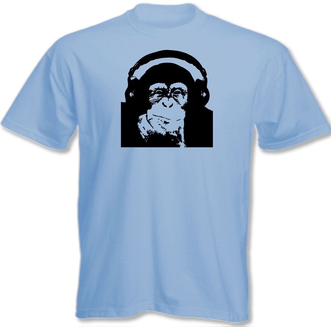 DJ T-shirt Chimp Mens Funny DJing Music XL