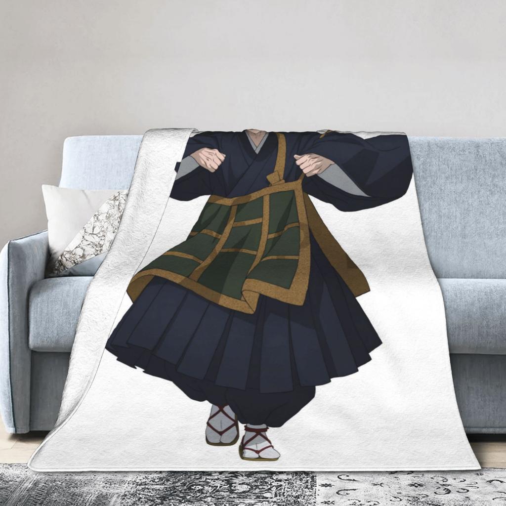Geto Suguru Jujutsu Kaisen Blanket Quality Warm Throw Blanket Winter Child Couch Chair Print Bedspread