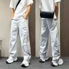American trendy brand contrasting color striped quick-drying scimitar casual pants men's summer thin versatile loose straight sweatpants