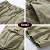 Herren Sommer Einfarbig Outdoor Freizeit Cargo Bequeme Shorts Herren Elastischer Bund Locker Gerades Design Shorts Herren