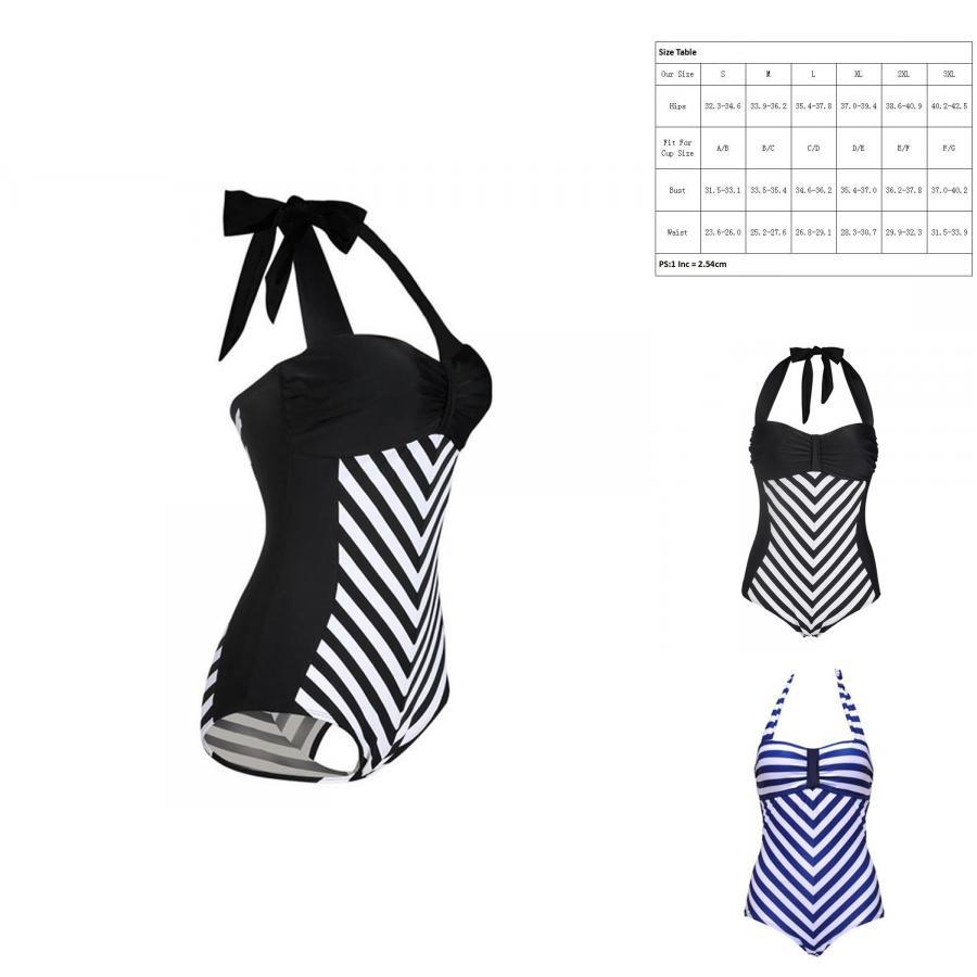 Elegante Costume da Bagno Nero con Scollo a V Profondo e Spalline Sottili Taglie Forti per Costumi da Bagno a Strisce Donna