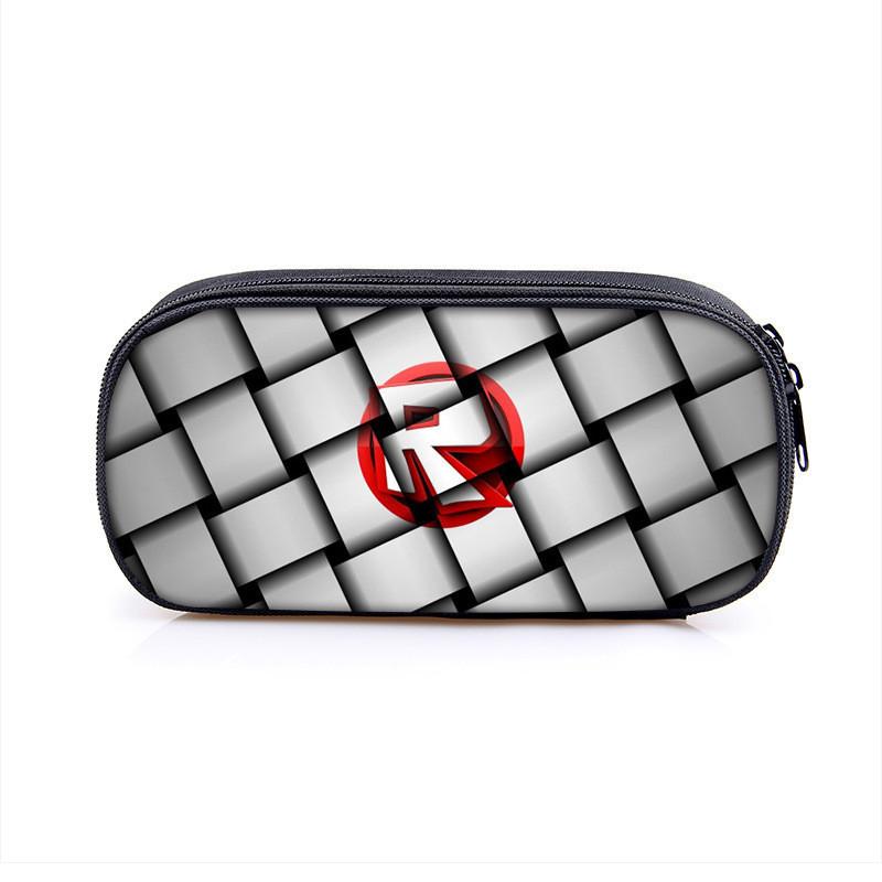 Vibrant Roblox Single Layer Pencil Case Durable Polyester Rectangular Kids Stationery Bag