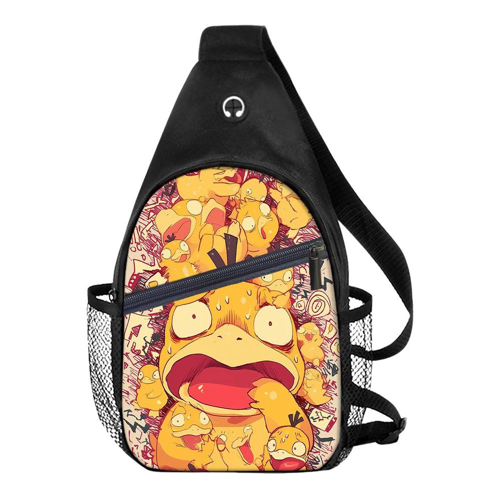 Breast Bag Men'S And Women'S Sports Travel Versatile Casual Shoulder Bag Multifunctional Messenger Bag Cartoon