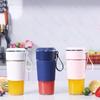 Drink Mixer Wireless Electric Juicer Cup with Silicone Cup Cover Mini Smoothie Blender Rechargeable Fruit Juice Maker Car