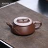 140ml Chinesische Yixing Lila Ton Teekanne Berühmte Handgefertigte Bambusblatt Zisha Teekanne Schönheit Tee-Infuser Kessel Teegeschirr Kundenspezifisch