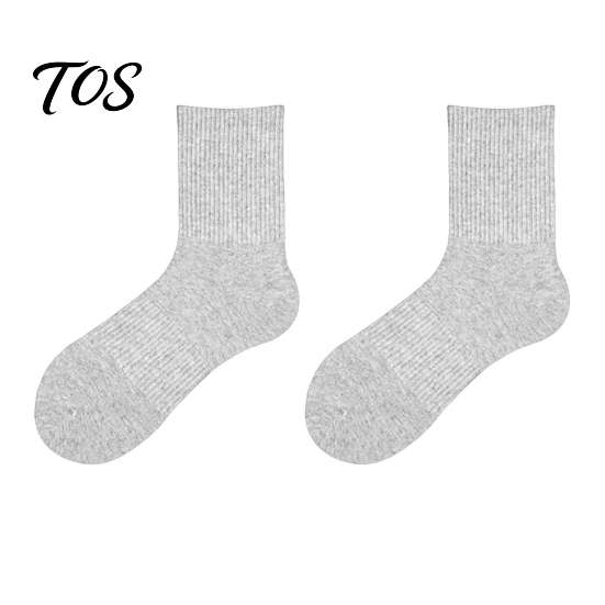 Moisture Wicking Cotton Socks 5 Pair Crew for Men Women, Extra Loose Ankle Sports Socks, Non-Binding Breathable Solid Color Versatile Athletic All Day