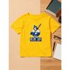 European Sizes [Baseball Cartoon T-Shirt] Blue Jay Baseball Cartoon Print T-Shirt - Boys And Girls Sports Casual Short-Sleeved Top