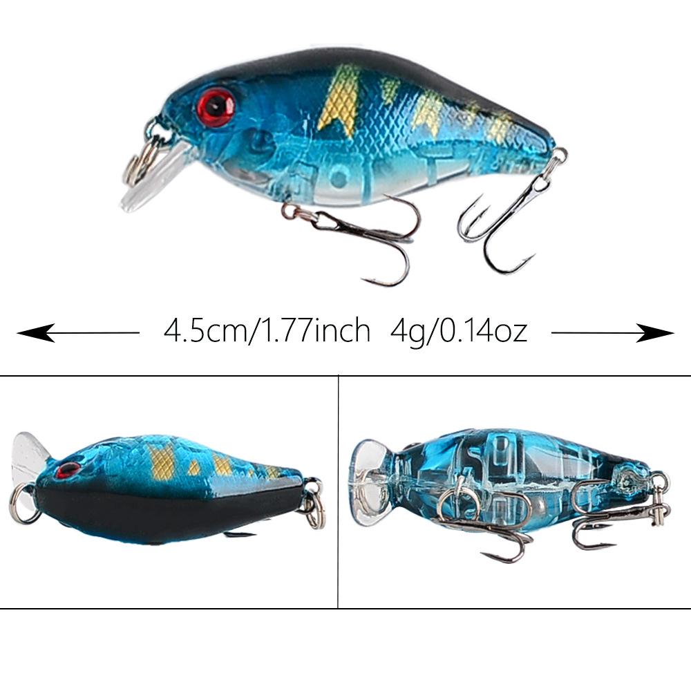 Small Floating Rock Fat Guy Fishing Lure - 4.5cm/4g Simulated Bait for Asp and Bass