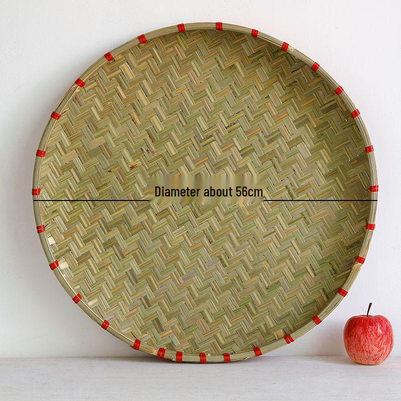 

Large Bamboo Vegetable Drying Basket with Net – Extra Large Woven Tray