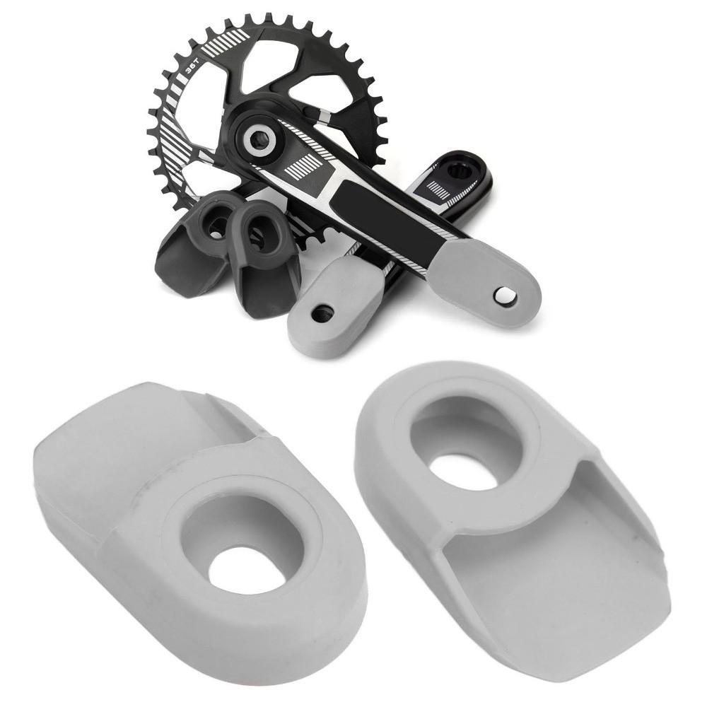 2PCS Silicone Bicycle Crank Protector Anti-Friction Bike Crank Boot  Bicycle Maintenance
