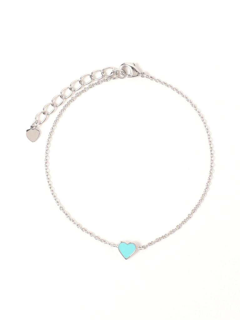 Ray BEAMS Petit Epo Heart Bracelet, Women's, Mint Blue, One Size