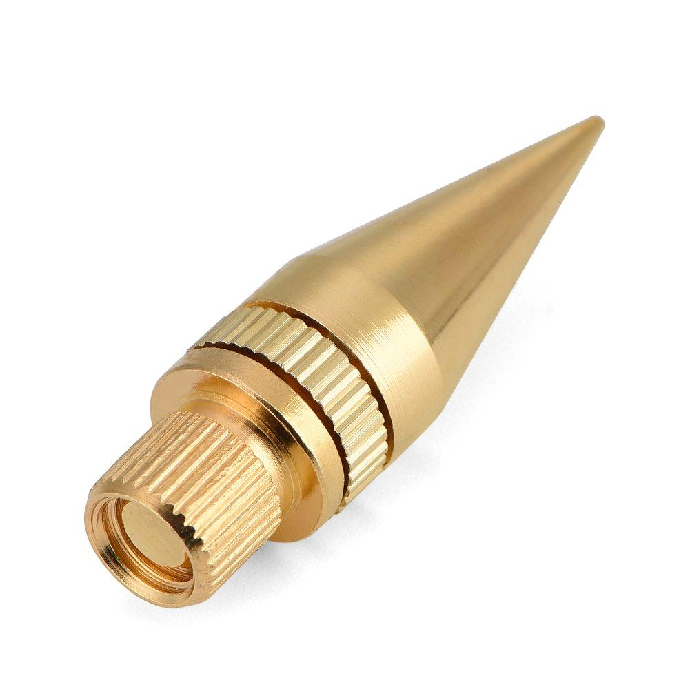Insulator Gold 6mm x Noise Audio Shock for Musical Instruments Spikes, 8-Pack, Metal, Plated, 36mm, Reduction, Adjustable, Insulators, Resistant,