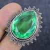 Tsavorite Gemstone Handmade 925 Sterling Silver Jewelry Ring Size 9 I3U44