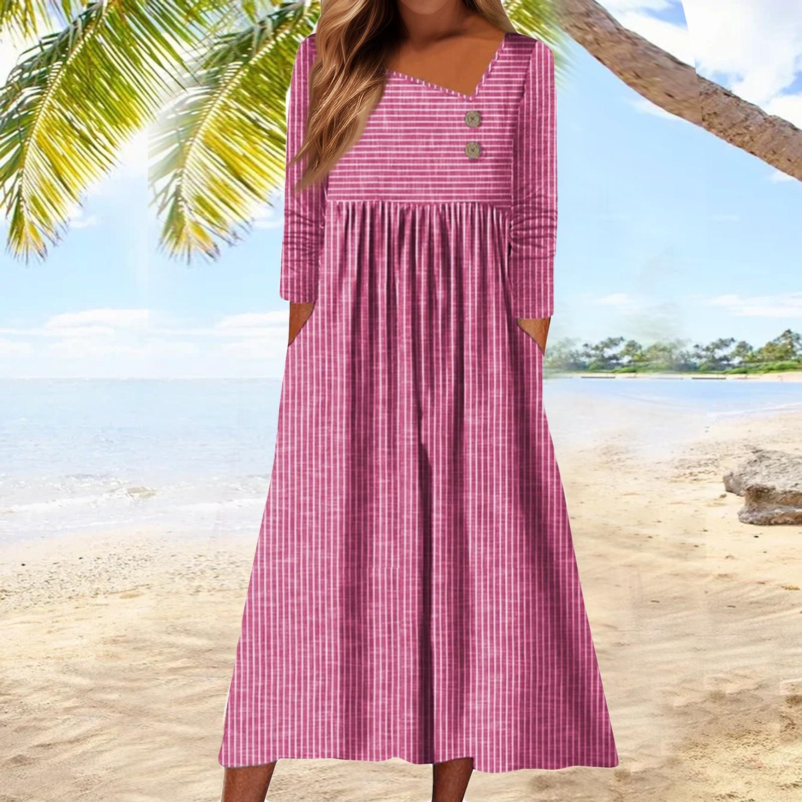 

Женские повседневные модные длинные платья в полоску с длинным рукавом и карманом на осень и зиму XL красный