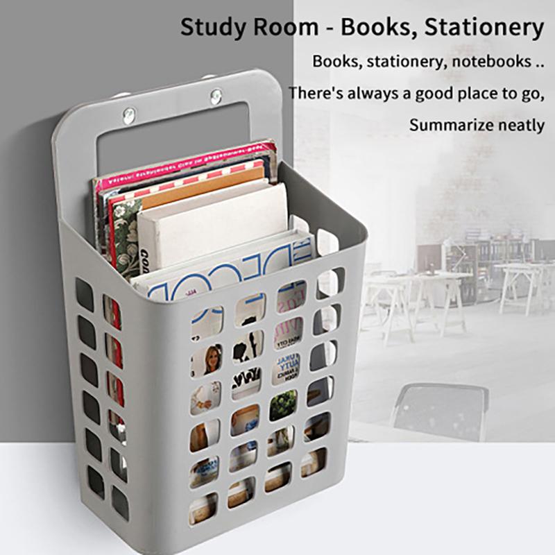 Závěsný koš na špinavé prádlo Úložné koše Držák Organizér Nádoba Víko Nástěnný Otvory pro odvod vody Dětský pokoj Obývací pokoj