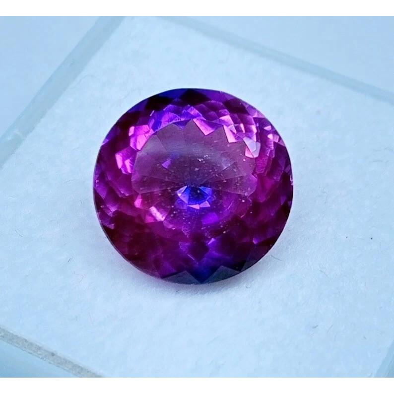 Certified Natural Purple Tanzanite Round 8+ Ct Stunning Loose Gemstone