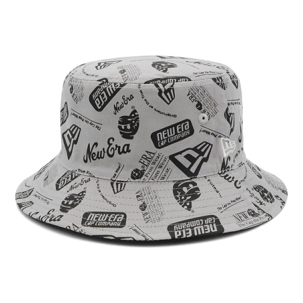 New Era Reversible Bucket Hat Monogram GrayBlack ML BUCKET01 RV MONOGRAM BLK GRY 14388498 NER36C6886