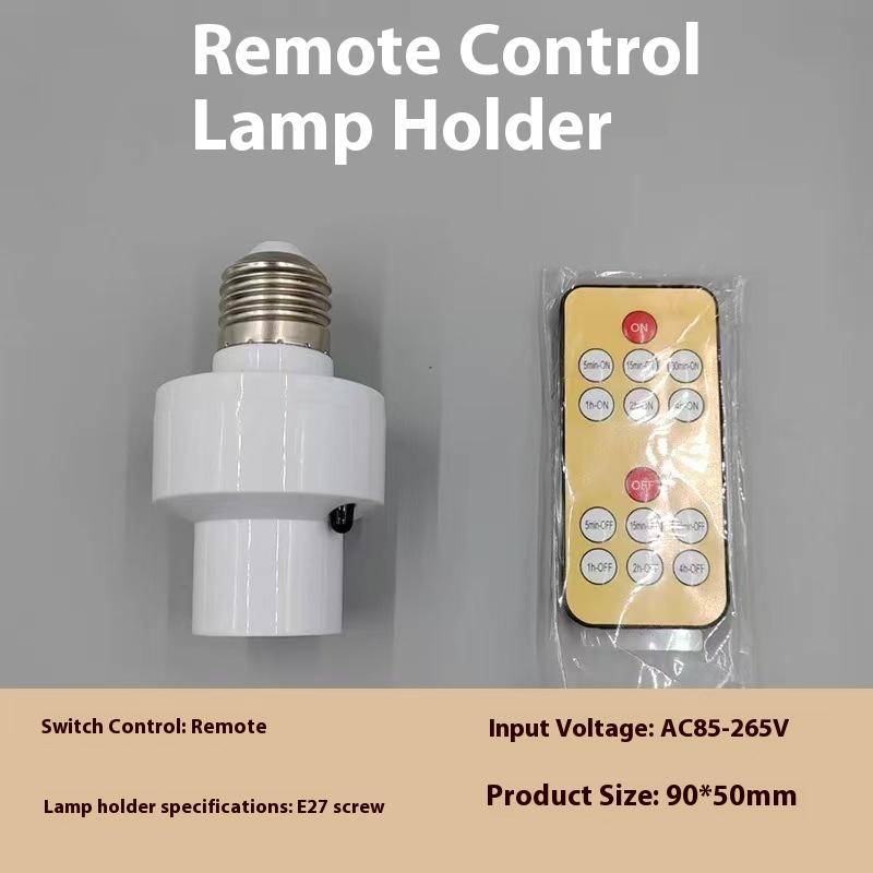 E27 60W Wireless Remote Control Smart Timer Switch Lamp Holder 110V 220V House Multi Light Baby Room Bedroom Timer Switch New