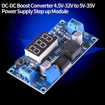 Boost Converter Module 4.5V-32V To 5V-35V Adjustable Step Up Power Supply Voltage Regulator Board Electronic Circuit Module