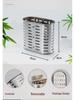 Stainless Steel Chopstick and Utensil Holder, Wall-Mount, Punch-Free