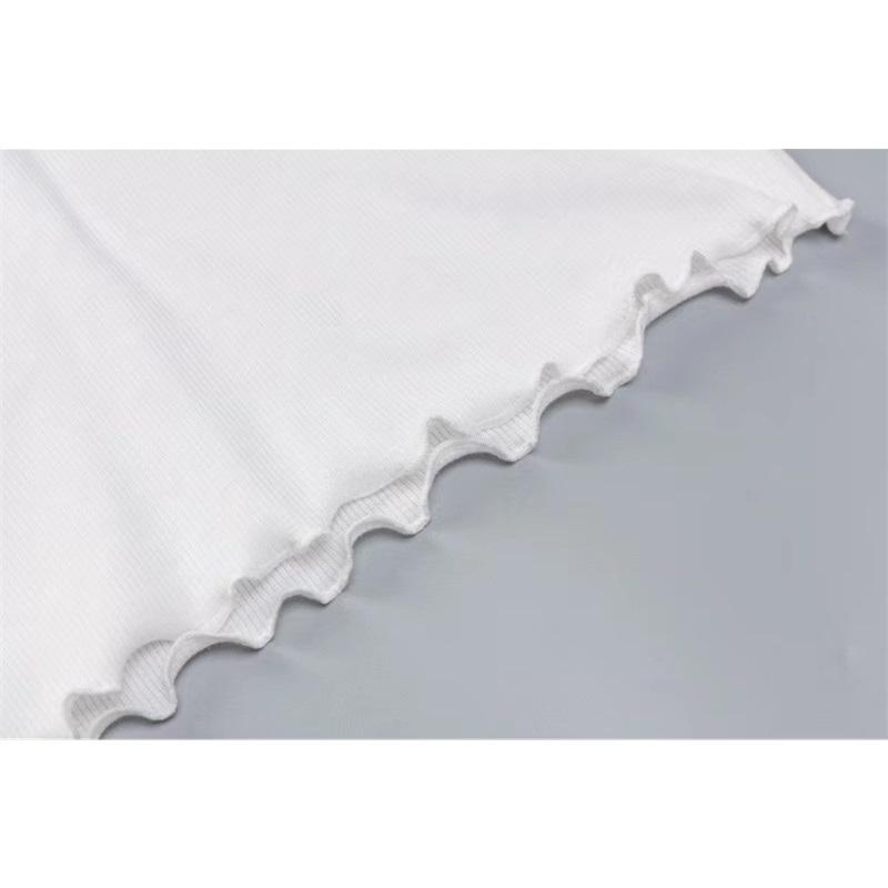 Tooxika New Spring And Summer Long Sleeve Cross Strap Navel Exposed T-shirt Short Skirt Set