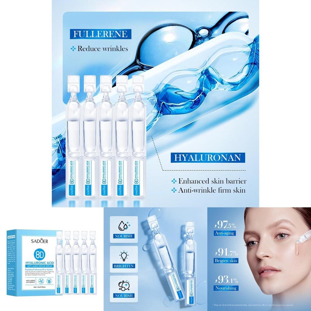 Sadoer8d Hyaluronic Acid Anti-aging Repair Serum For Hydration And Youthful Skin In Convenient Single Dose Pack Of 15