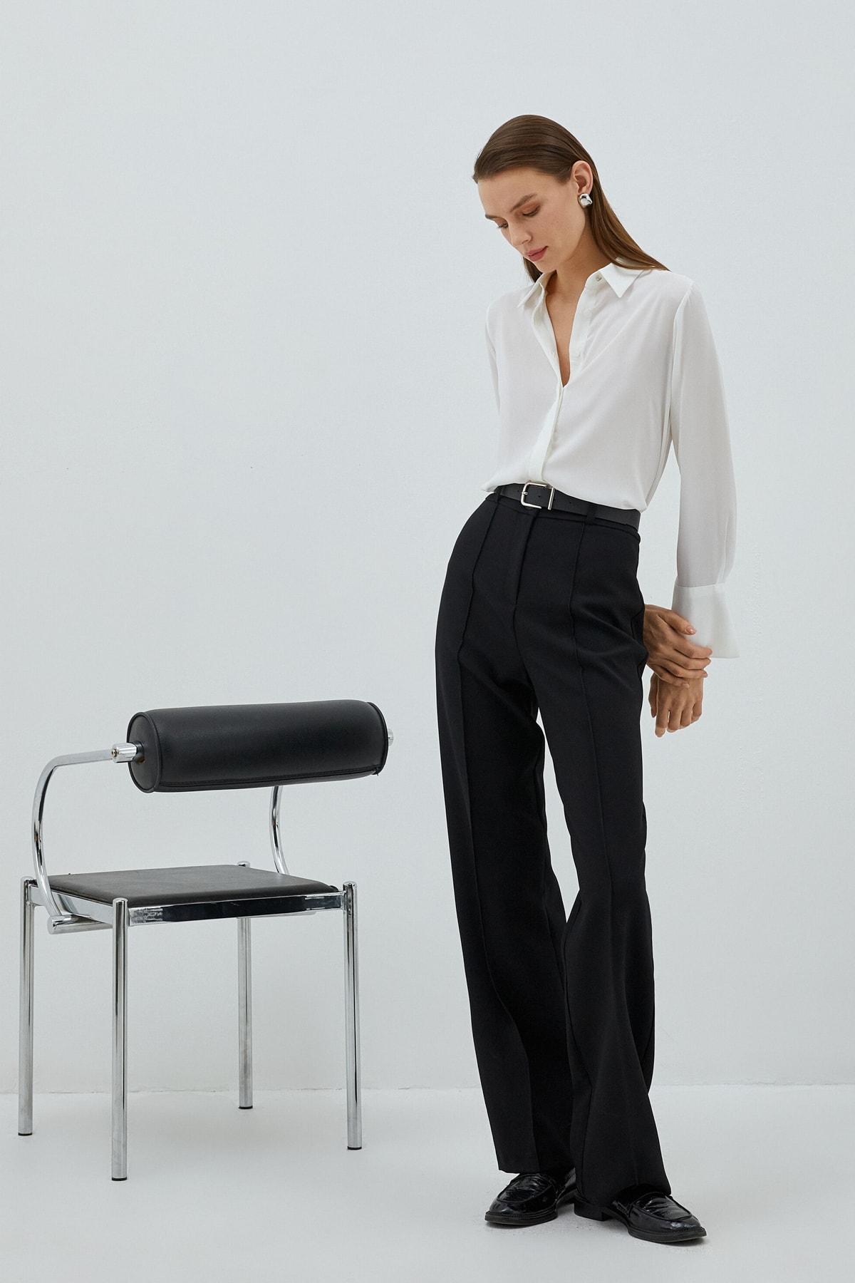 

Рубашка - Экрю - Классический крой..