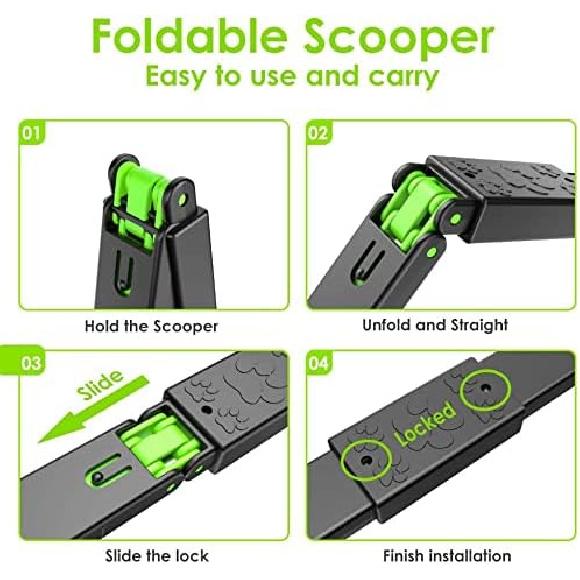 TIMINGILA Pooper Scooper 28" Long Handle Portable Pet Poop Scooper for Large and Small Dogs,High Strength Material and Durable Spring,Great for