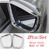 ABS Rearview Mirror Rain Shade Rainproof Eyebrow Frame Decorative Cover Trim Accessories For Volkswagen T-Roc T Roc 2018 - 2024