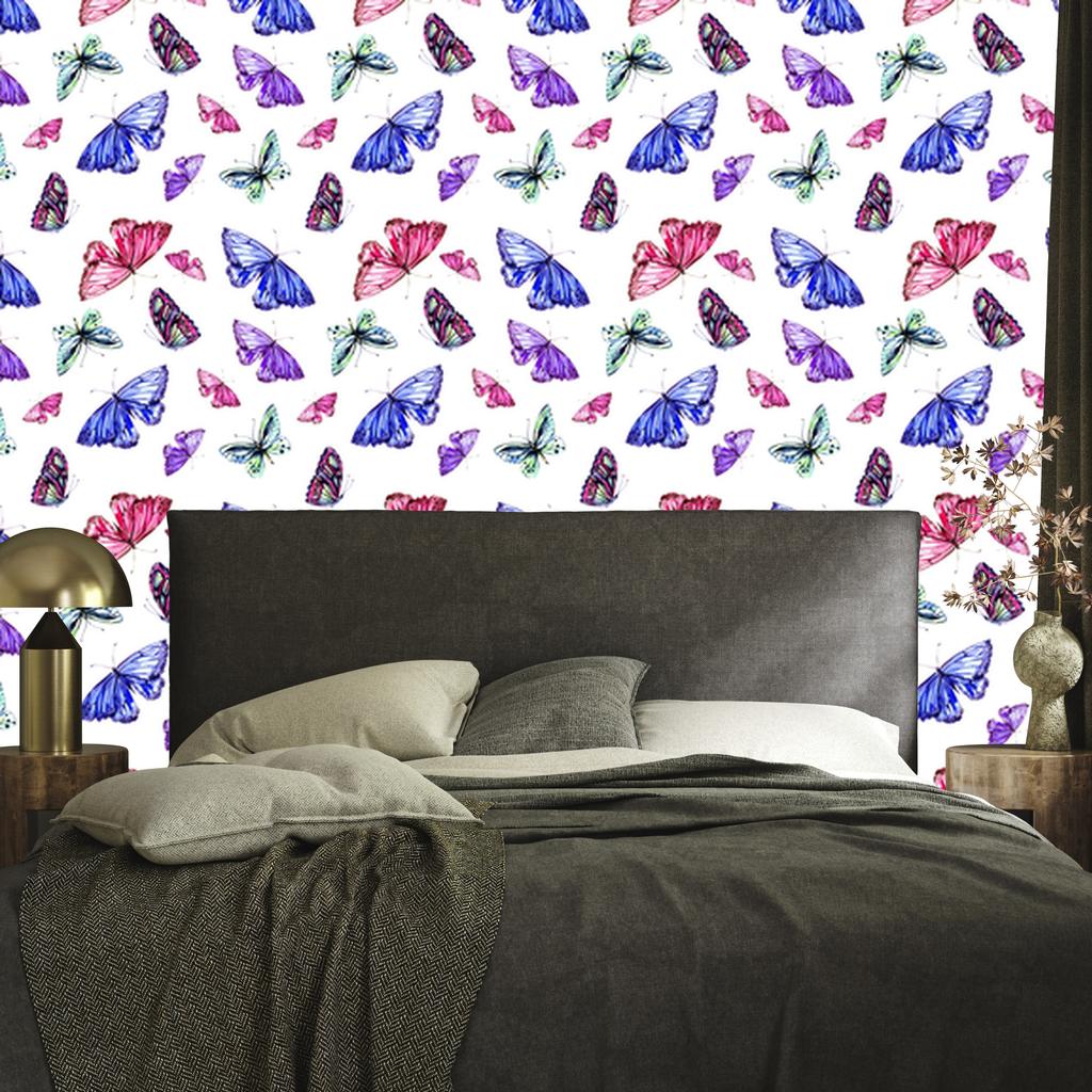 Colorful Butterflies Nature Wallpaper for Living Room and Bedroom 50x1000