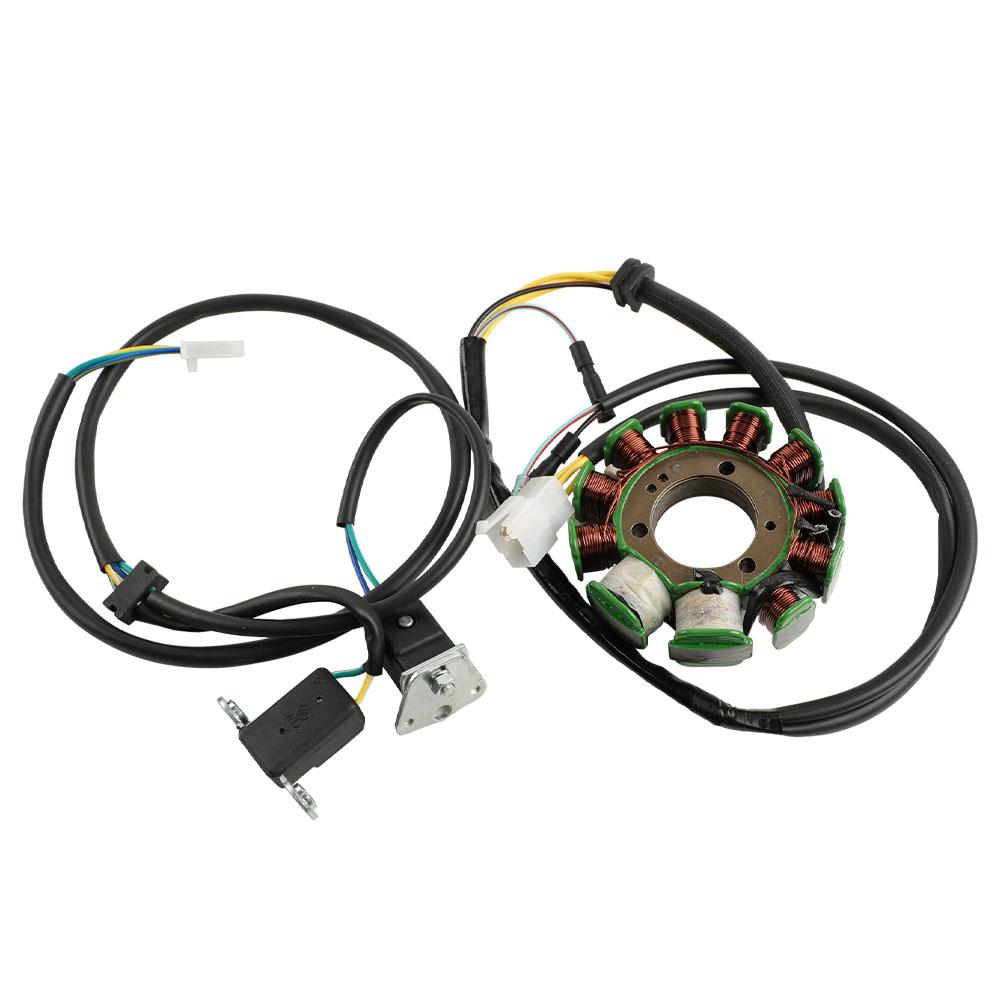 Motorcycle Magneto Generator Stator Coil Fit For Honda CB125T CB125TP 1982-1993 31120-KC1-702 31120-KC1-004 Generator Charging чёрный