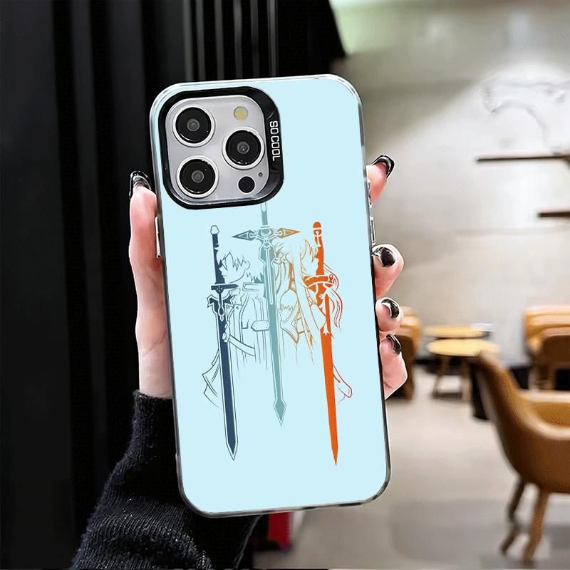 Sword Art Online Anime Shockproof Phone Case for iPhone 17 Air 16 16E 15 Pro Max 14 Plus 13 Mini 12 Back Cover Anti Fall Fundas