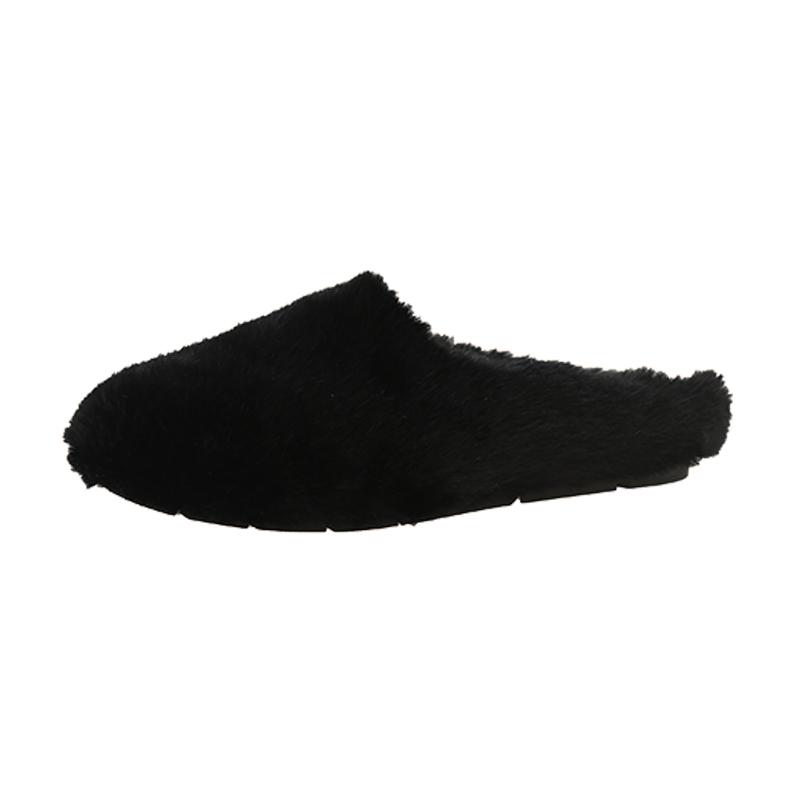 2025 Winter Wool Slippers Women Curly Sheep Fur Flat Shoes Warm Cozy Slip On Pantuflas House Slides Femme Cotton Lambswool Mules