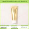 In Stock 100ml/100g High Gloss Gold-Silver Aluminum-Plastic Cosmetic Tube with Acrylic Cap - Refillable PE Empty Bottle
