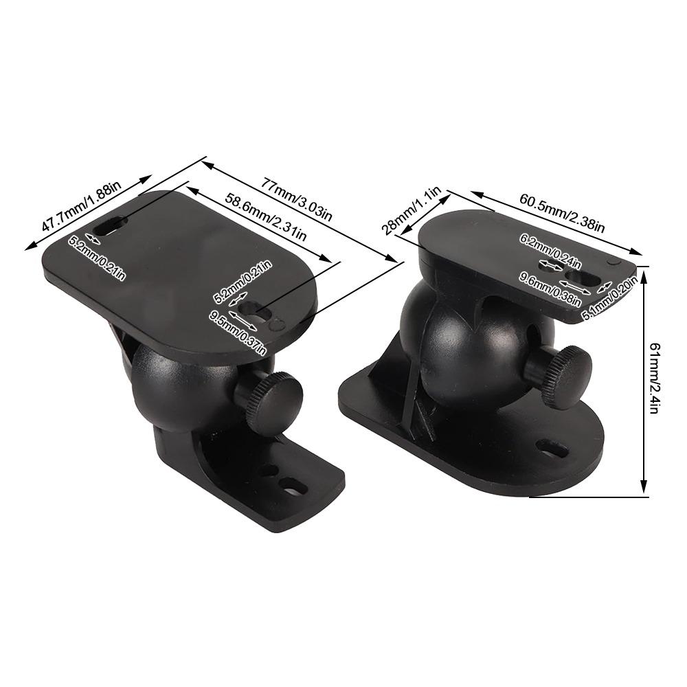2pcs Holds Up to 11lbs Speaker Bracket Adjustable Wall Mount Bracket Speaker Wall Mount  Studio