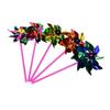 6Pcs Plastic Windmill Pinwheel Wind Spinner Kids Toy Garden Lawn Party Decor Toy Gift For Boys Girls Garden windmills