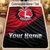 Flannel BlanketCharlton Athletic Custom Name Text Personalized Soft Warm Throw Blanket Home Decor Gift