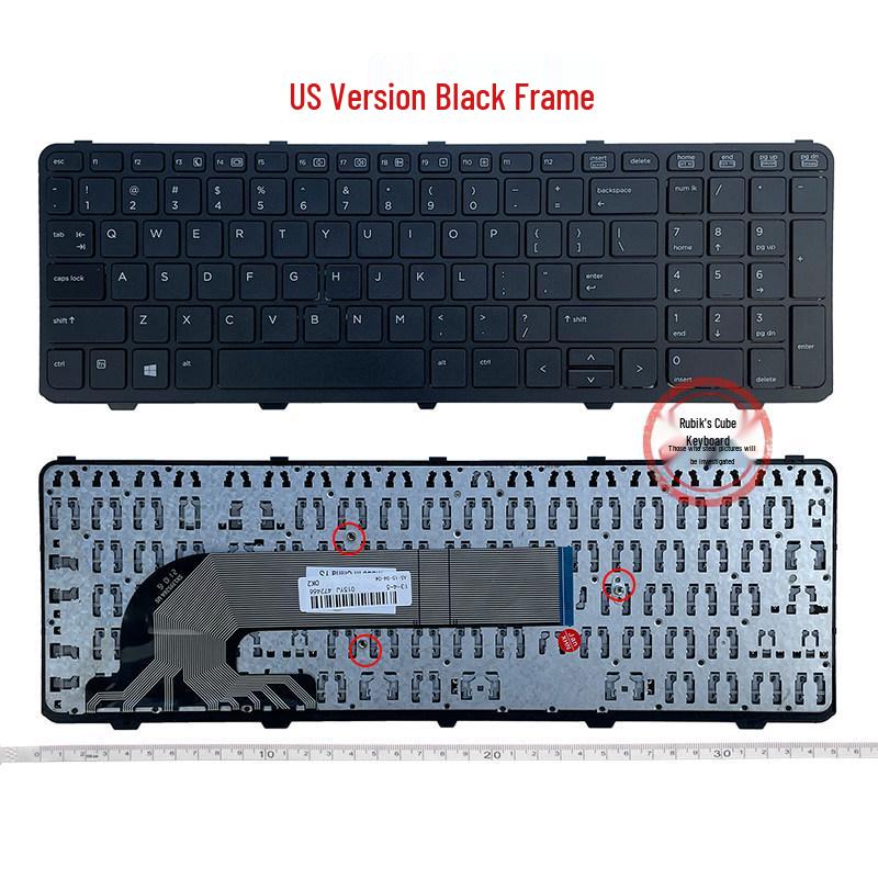 HP Keyboard for 450 G0, G1, 455 G1, G2, 470 G1 - Compatible with RU, SP, UK, FR Layouts