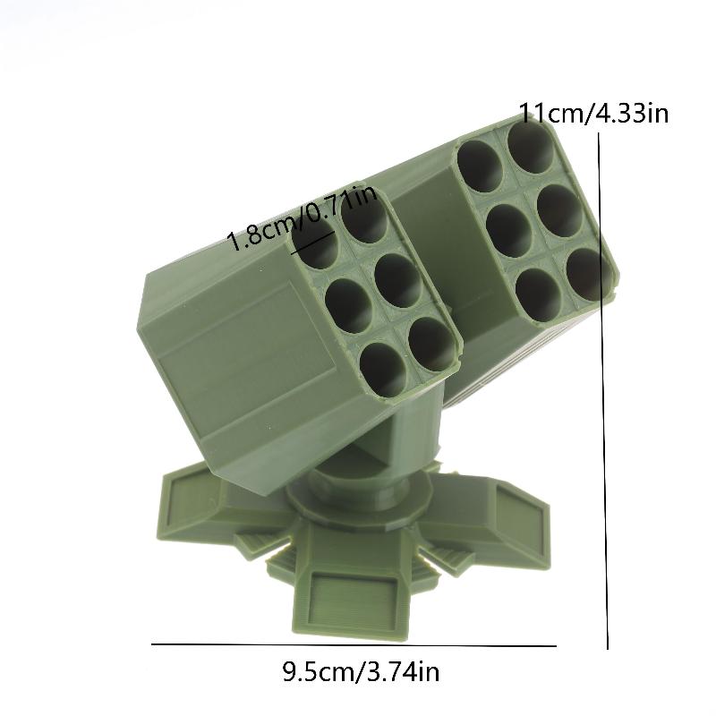 1Pc Plastic Missile Shaped Pen Holder Creative Anti-aircraft Missile Launcher Pen Stand Desktop Organizer Home Office Decoration