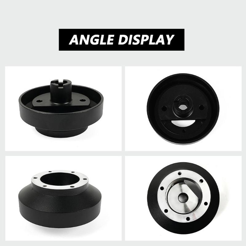 Steering Wheel Short Hub Adapter for CivicRSX SRK131H CRVCRZ S2000Quick Release Short Hub Adapter Black