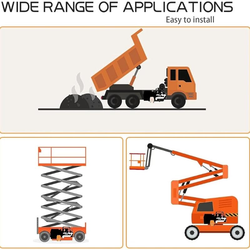 12V Dump Trailer Solenoid Relays 4-Terminals Intermittent Duty Solenoid Replacement for Hydraulic Pumps Easy To Install