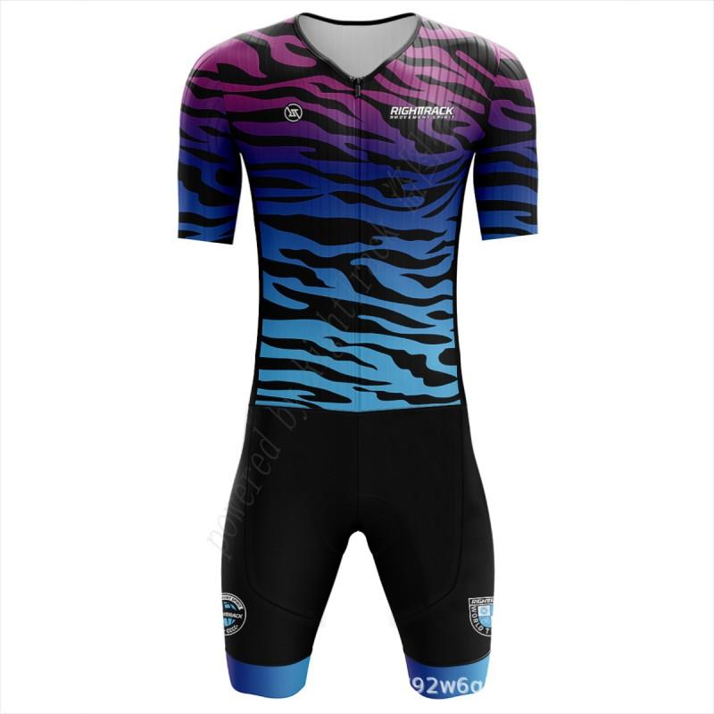Mens Triathlon Cycling Suit Set Road Mountain Bike Running Roller Sports Performance Wear